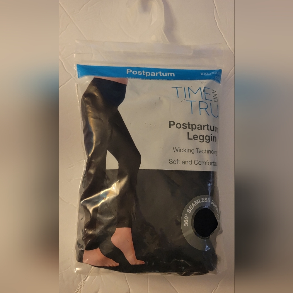 XXL Postpartum Leggings Time and True96% Nylon4% SpandexMoisture wicking, tum